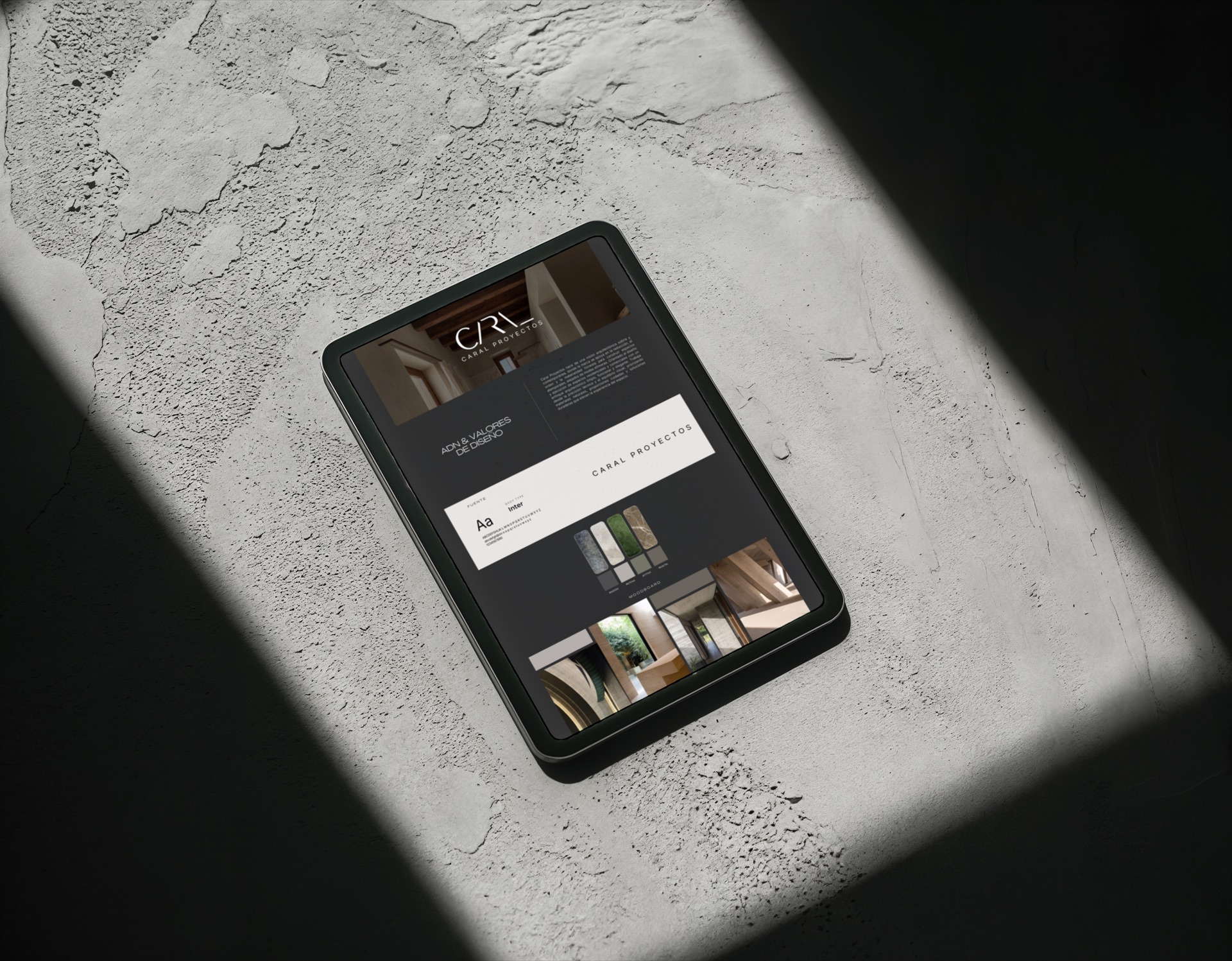 Caral Buildings tablet application