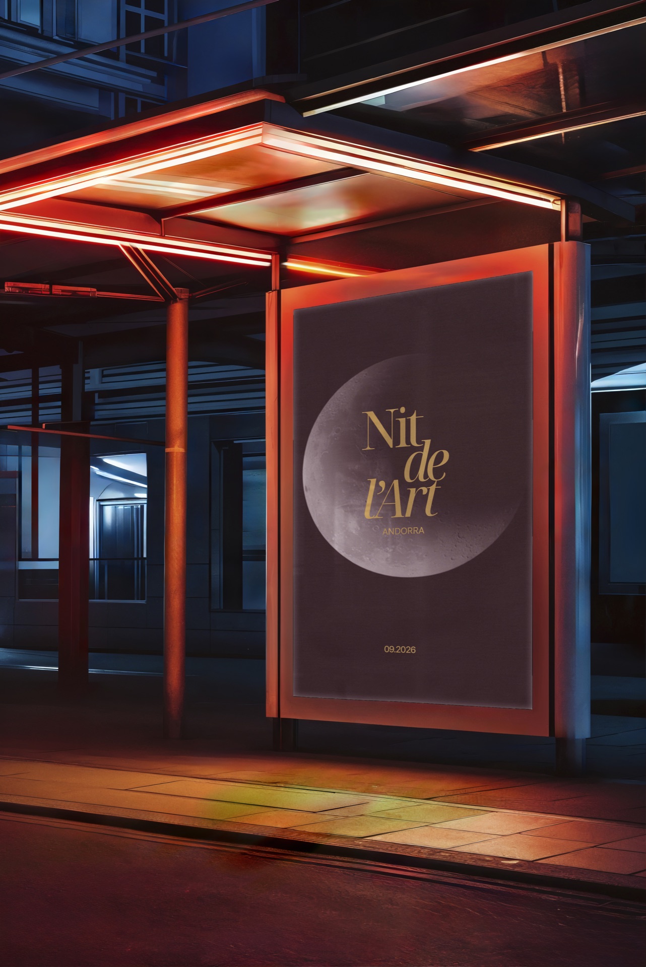 Nit de l'Art urban signage