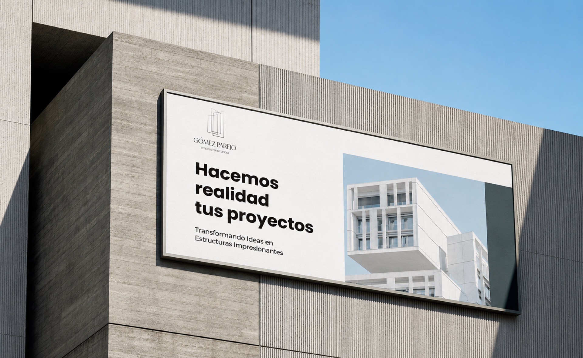 Gómez Parejo development signage